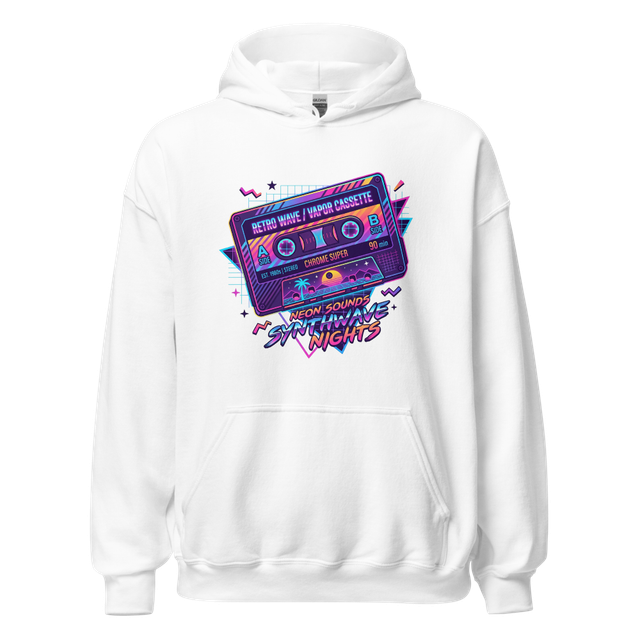 Retro 80s Music Cassette Tape Heavy Blend Hoodie