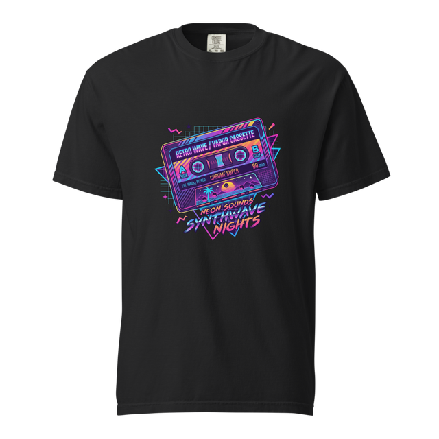 Premium Retro 80s Cassette Heavyweight Graphic Tee