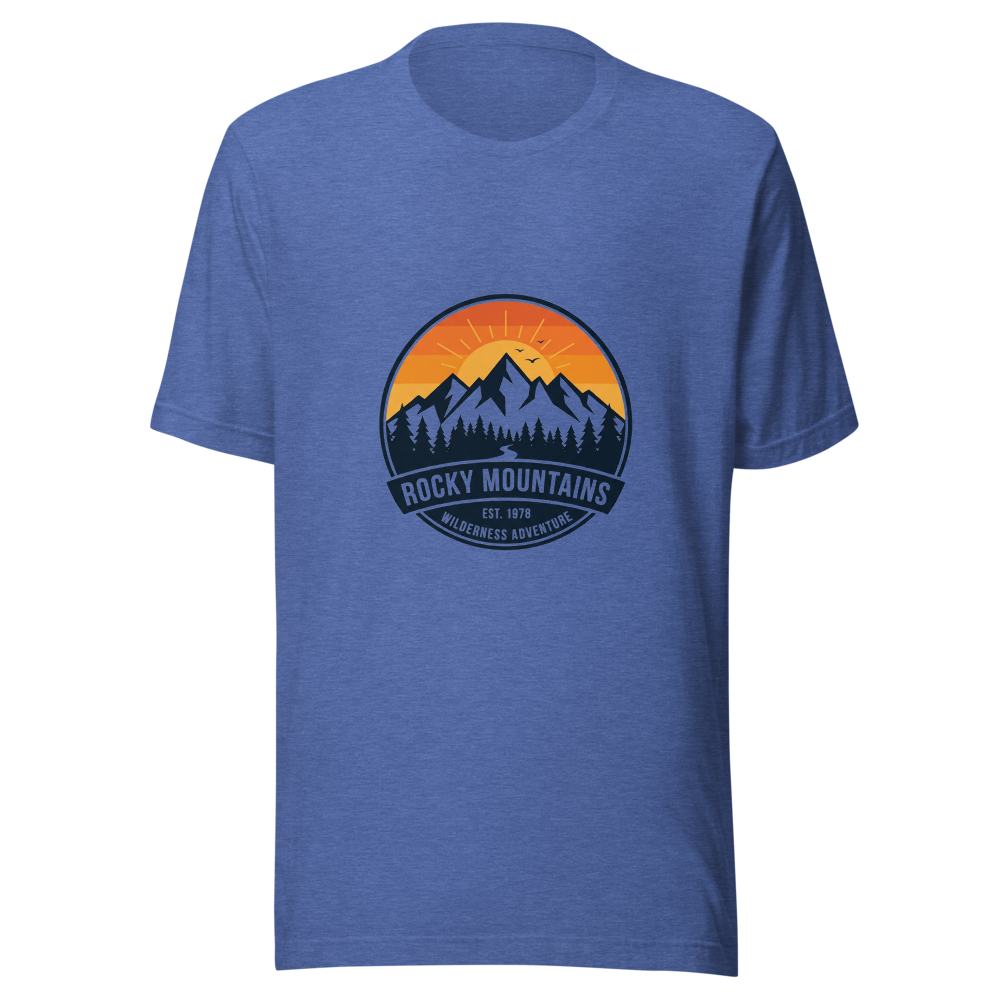 Rocky Mountains Vintage Retro Graphic T-Shirt