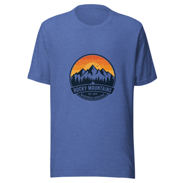 Rocky Mountains Vintage Retro Graphic T-Shirt