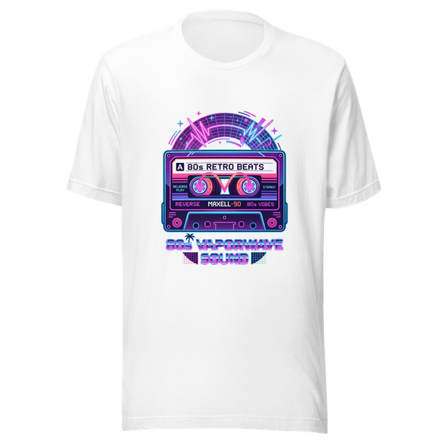 Classic Retro 80s Music Cassette Graphic Tee