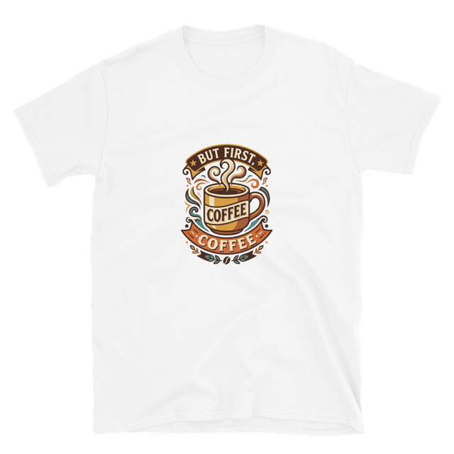 Vintage Coffee Blend Retro Emblem Graphic Tee