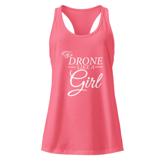 Drone Like a Girl Racer Back Pink