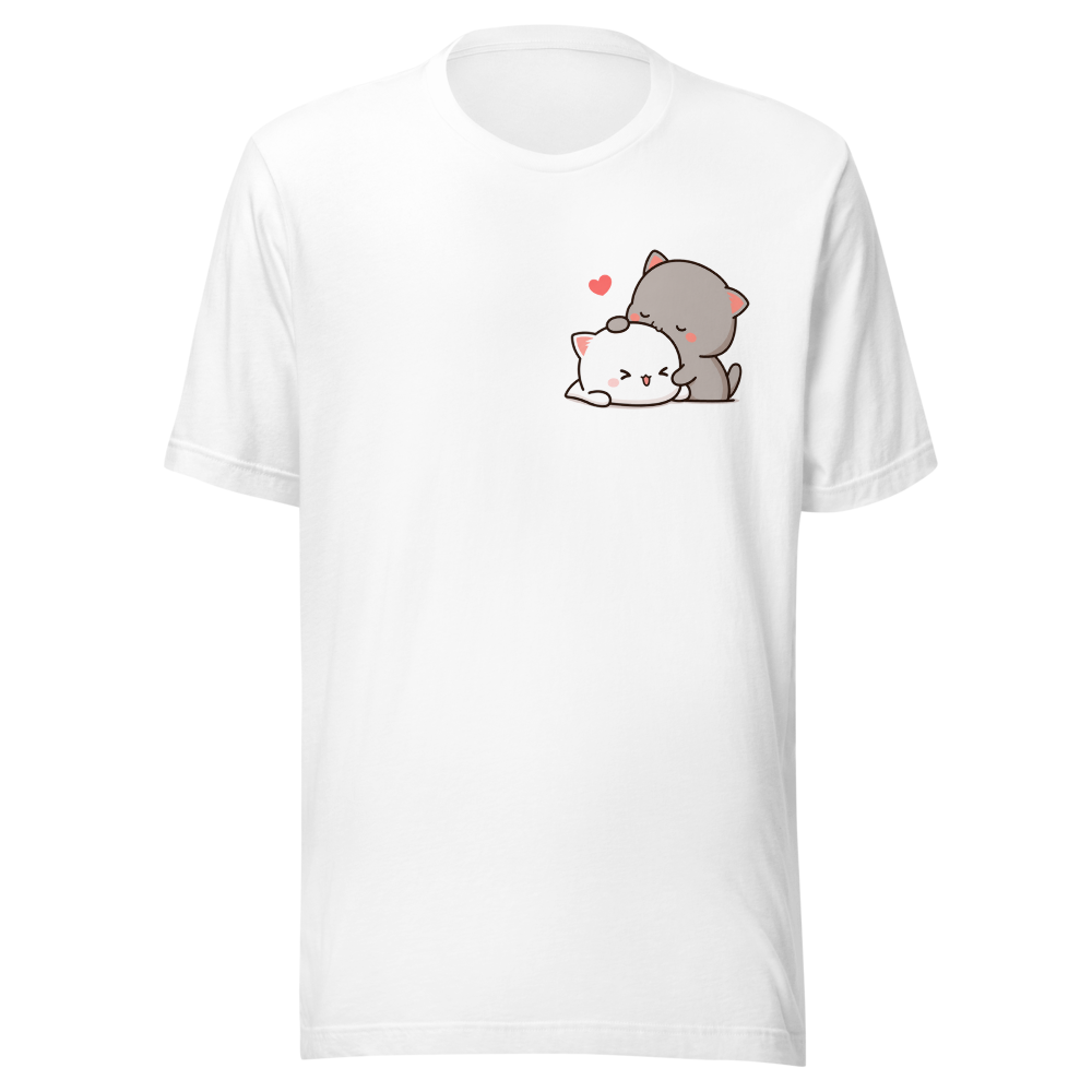 Kawaii Cat Hug T-Shirt