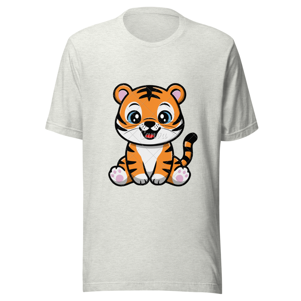 Cute tiger Cartoon T-Shirt Design