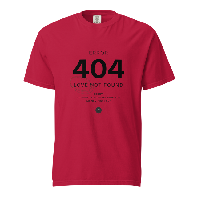 404 Love Not Found Graphic T-Shirt