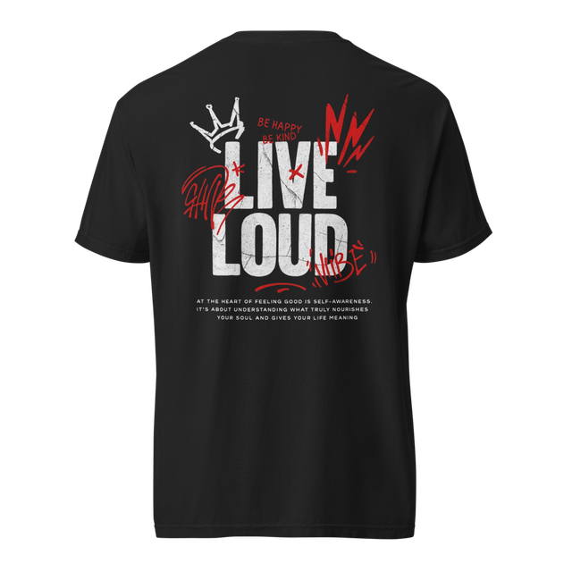 Live Loud Streetwear Graphic Tee