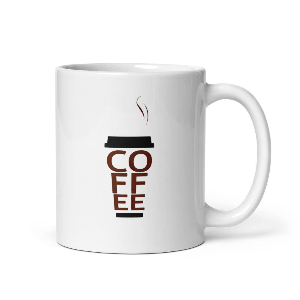 Minimalist Coffee Lover White Mug