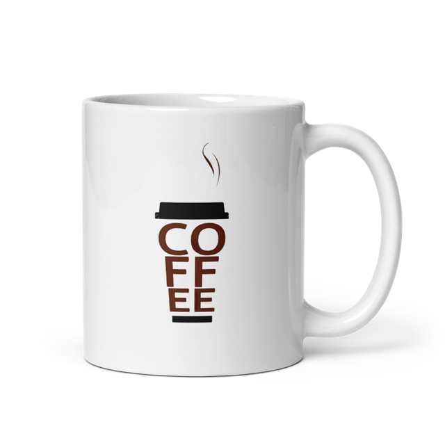 Minimalist Coffee Lover White Mug