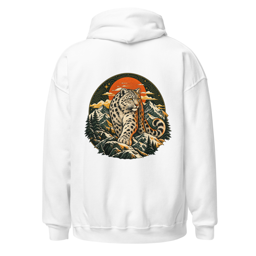 Vintage Mountain Sunset Graphic Hoodie