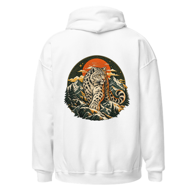 Vintage Mountain Sunset Graphic Hoodie