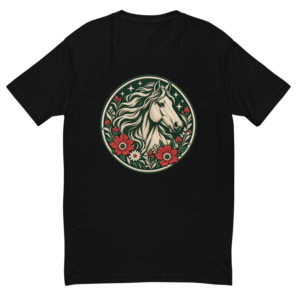 Vintage Floral Horse Men's T-Shirt