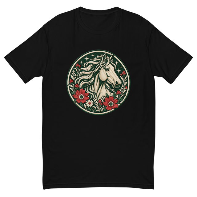 Vintage Floral Horse Men's T-Shirt