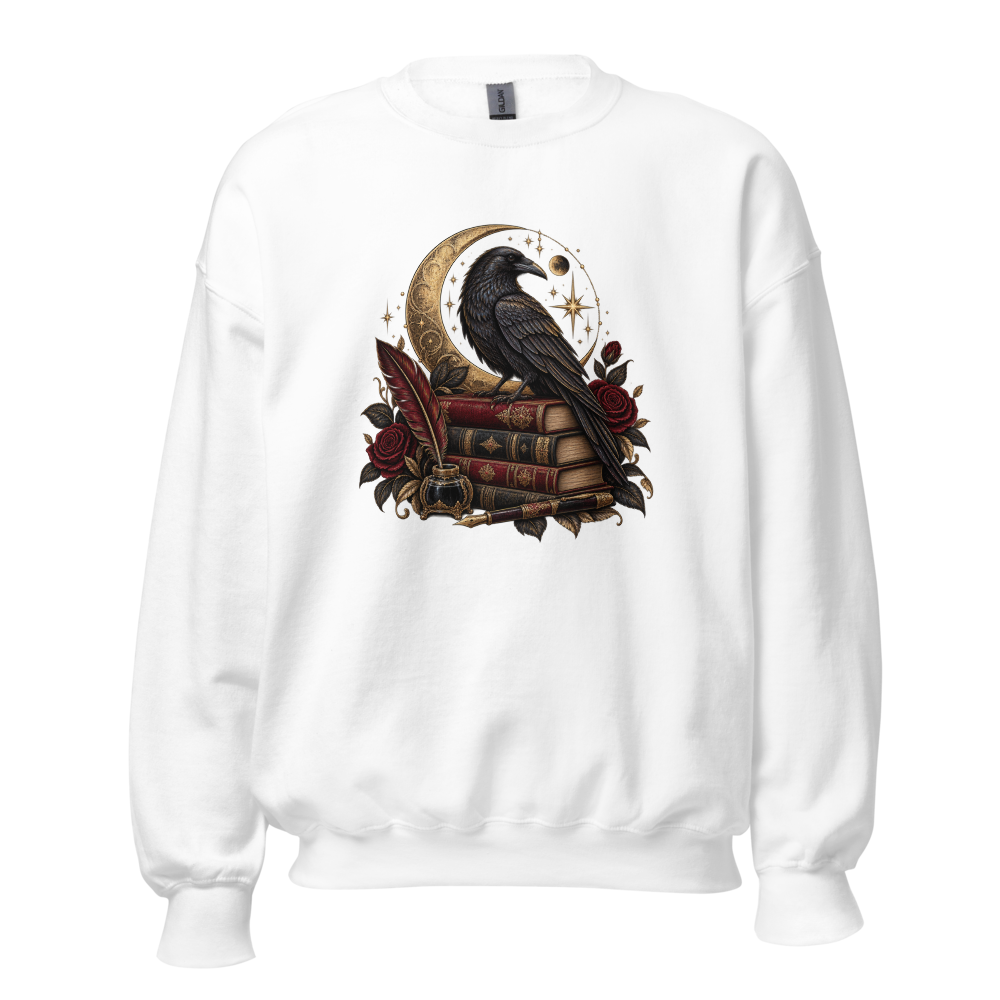 Gothic Raven Moon Unisex Sweatshirt