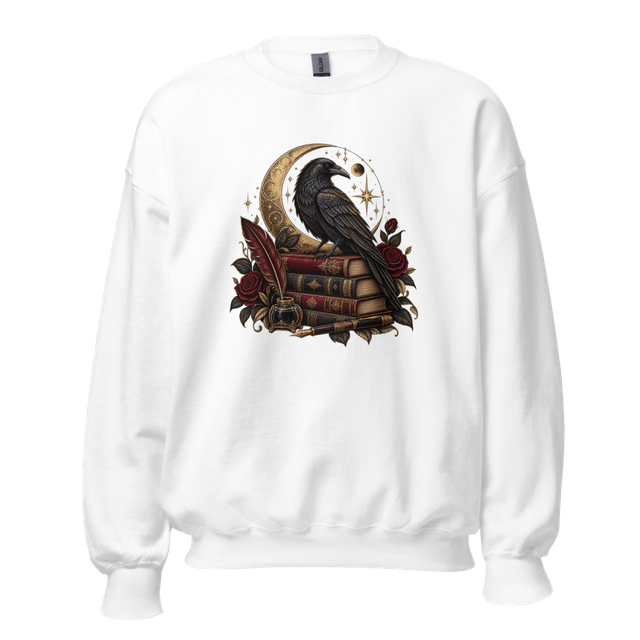 Gothic Raven Moon Unisex Sweatshirt