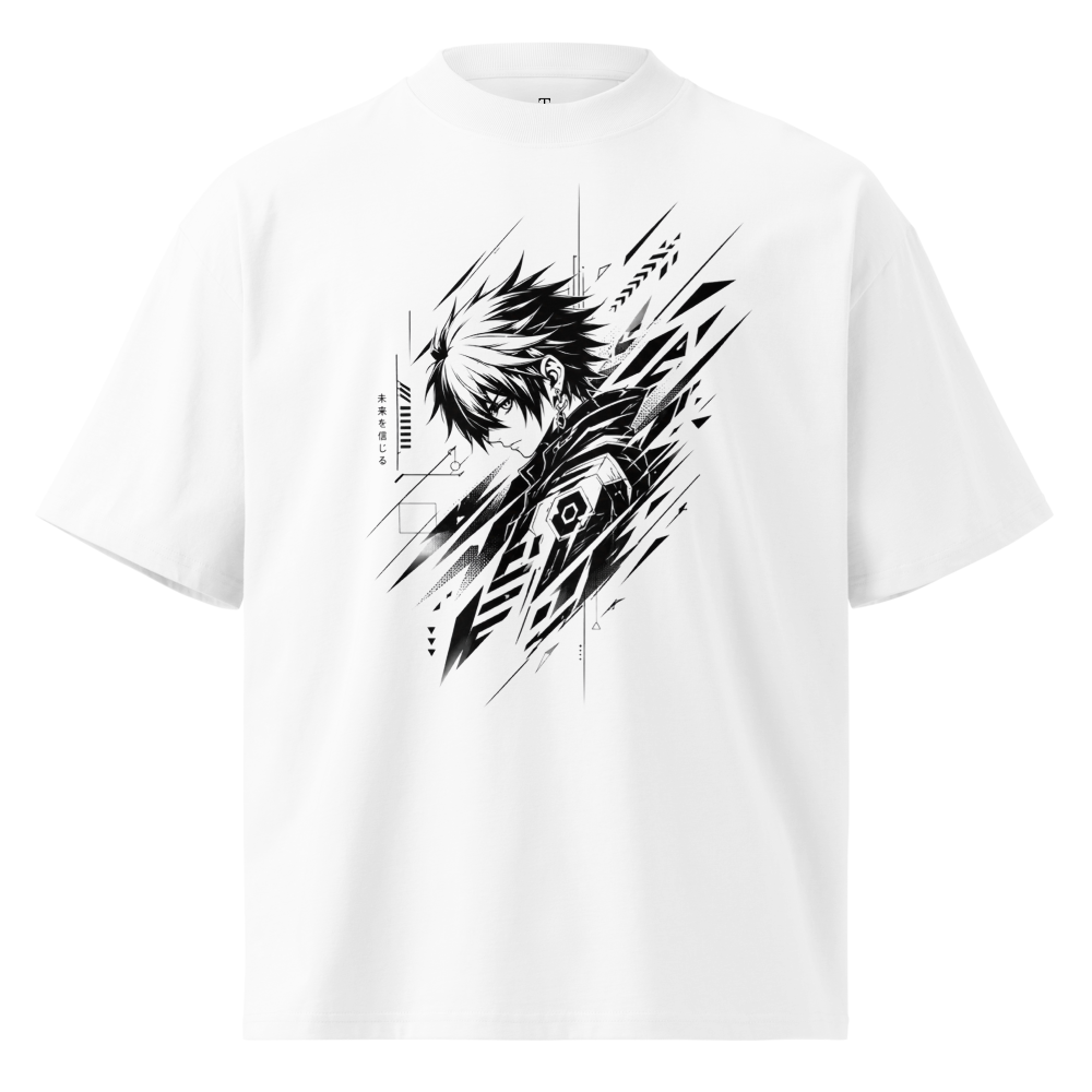 Cyber Strength Anime Oversized Tee