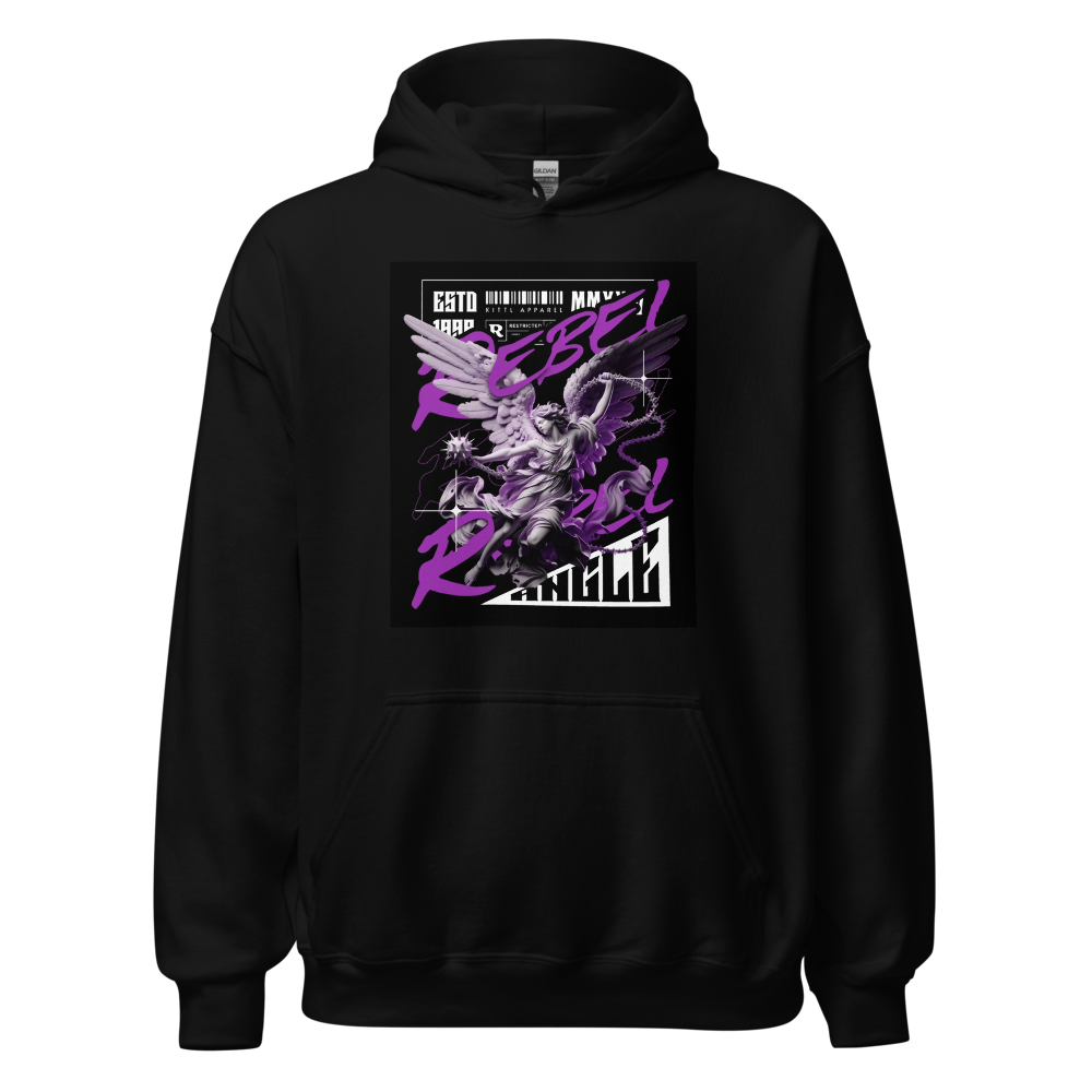 Purple Anime Graphic "Rebel" Heavy Blend Hoodie