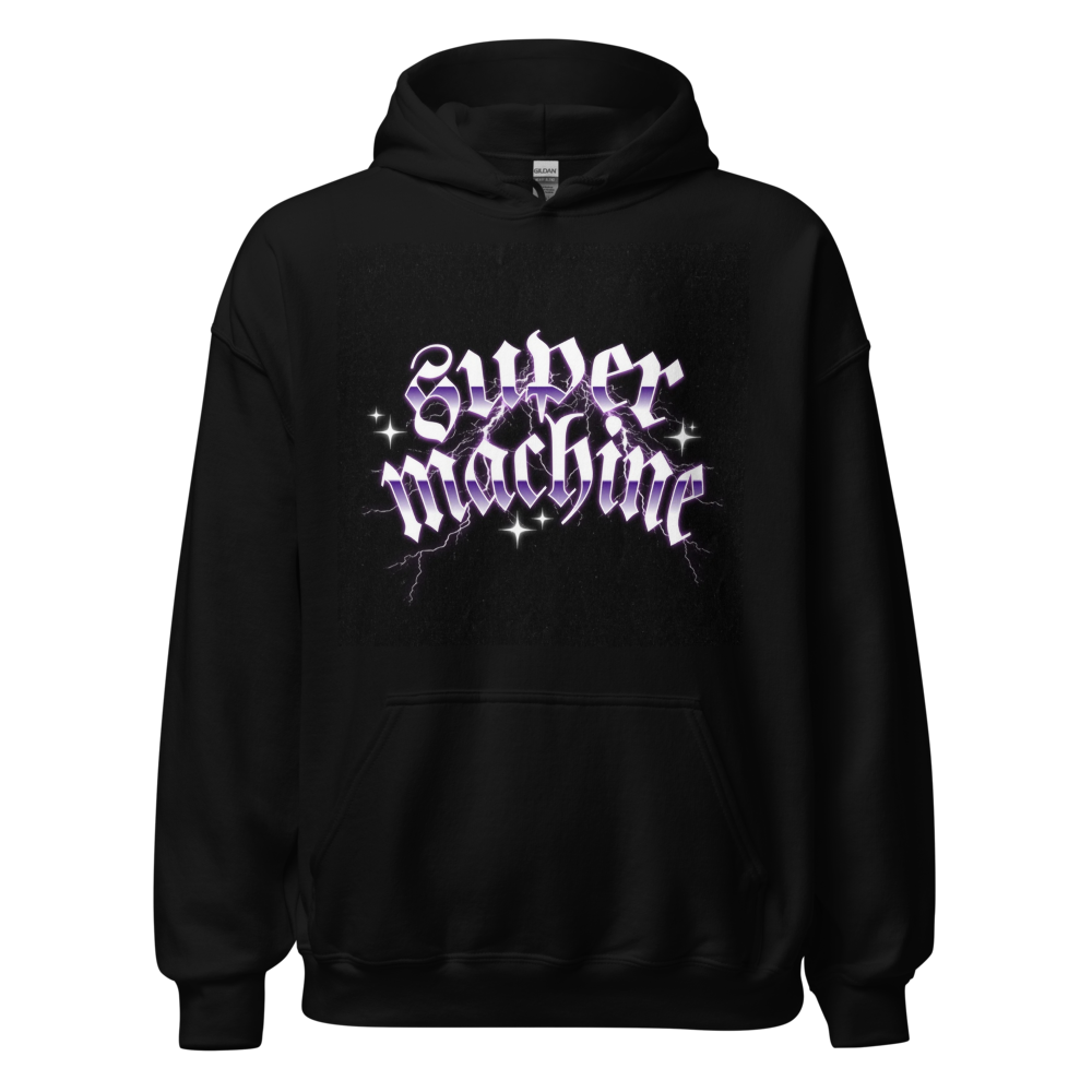 "Super Machine" Y2K Gothic Heavy Blend Hoodie