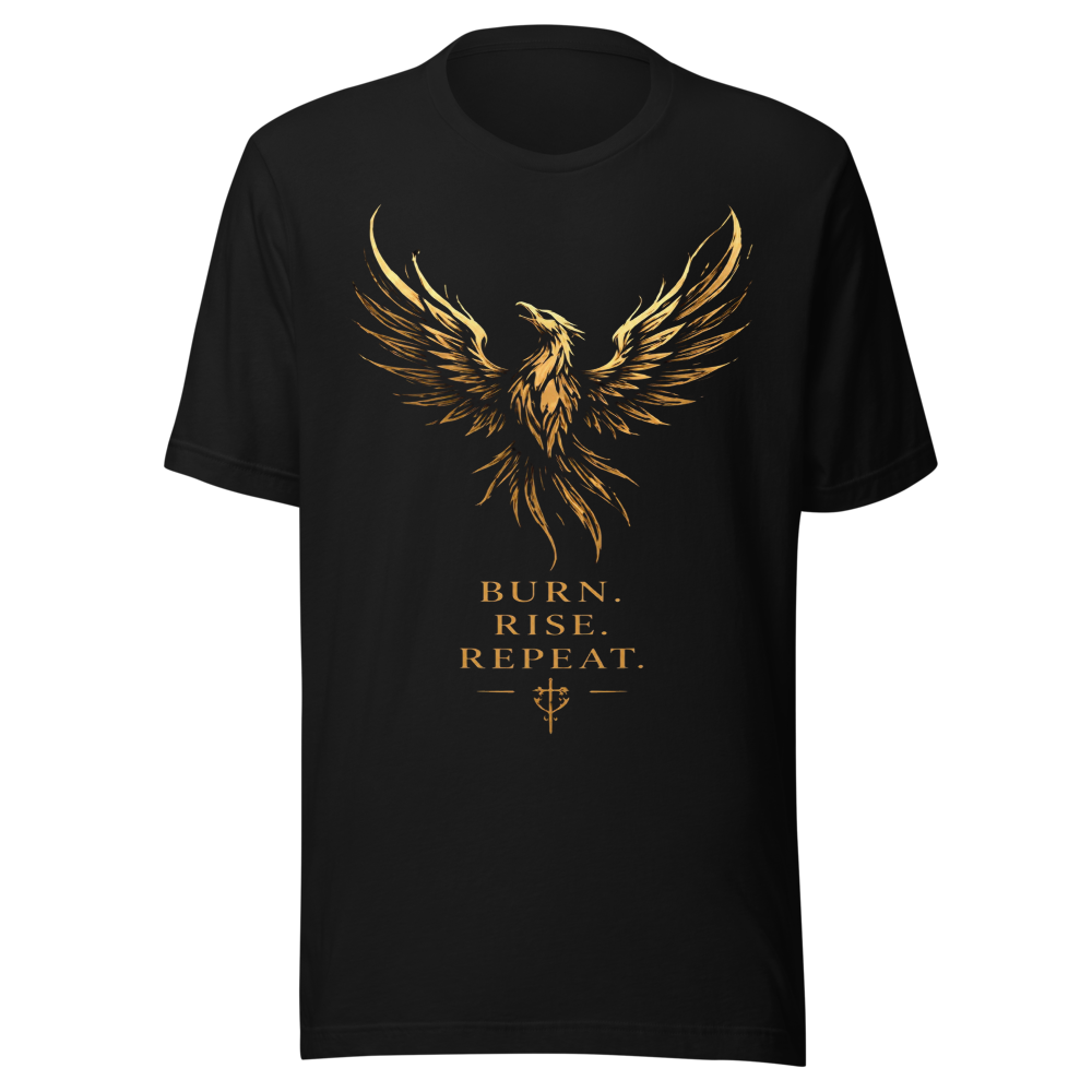 Burn Rise Repeat Fire Phoenix Design