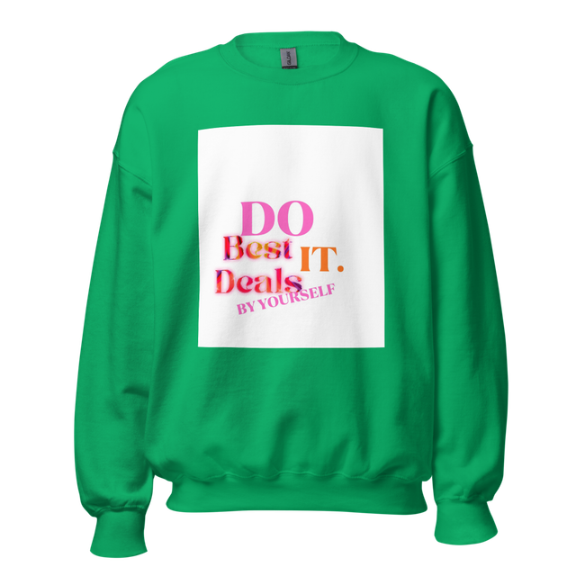 Di it graphic crew neck sweatshirtgreen