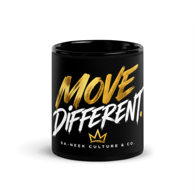 Move Different - Black Glossy Mug