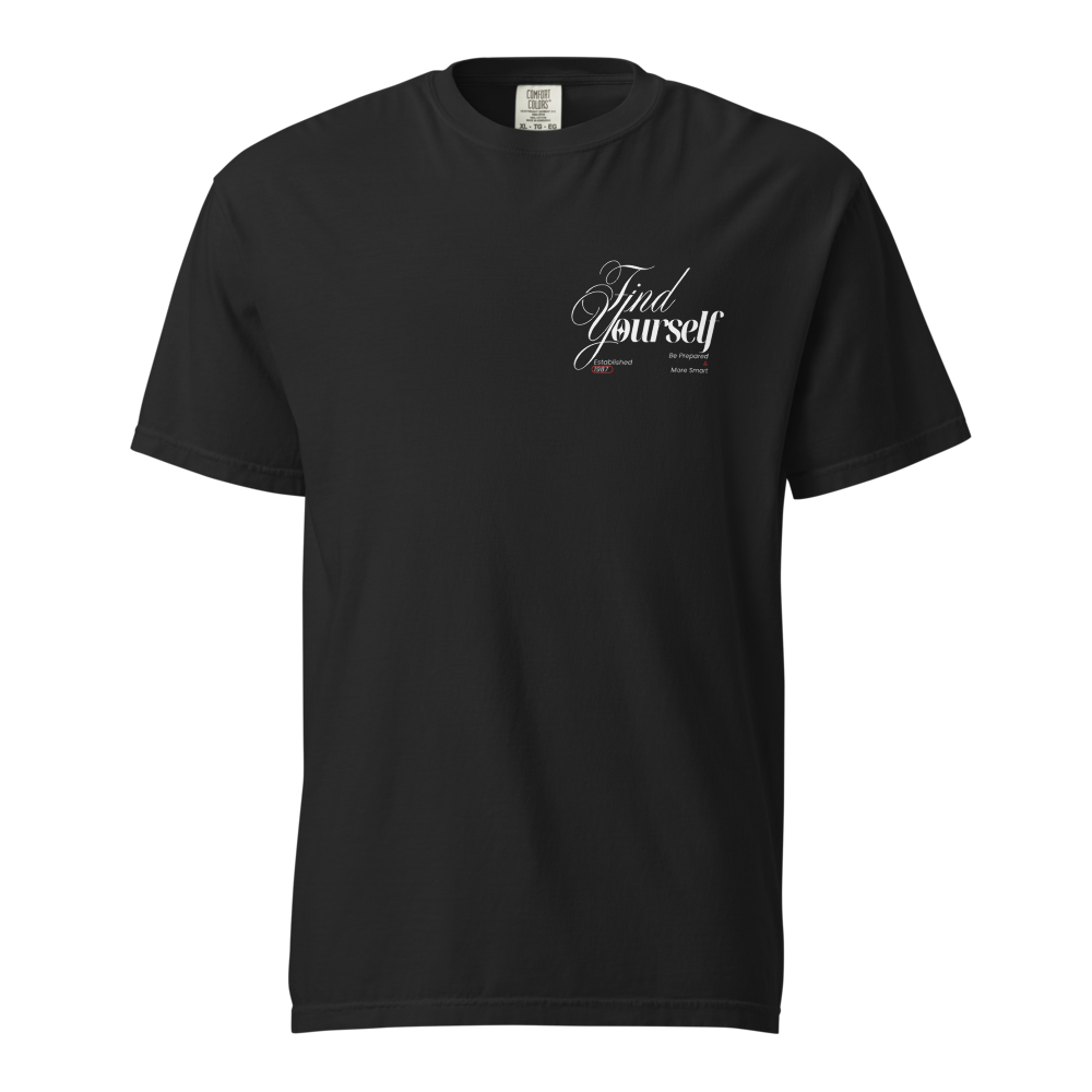 PLAIN BLACK MINIMUM PRINTED T-SHIRT