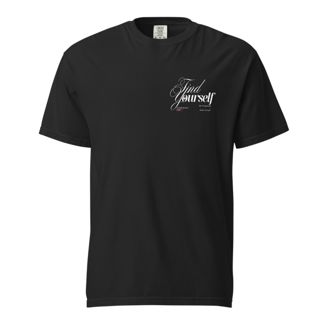 PLAIN BLACK MINIMUM PRINTED T-SHIRT