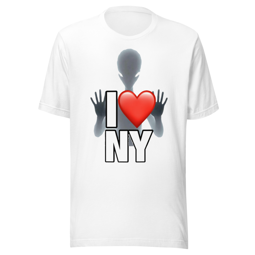 Alien tshirt I LOVE NEW YORK 