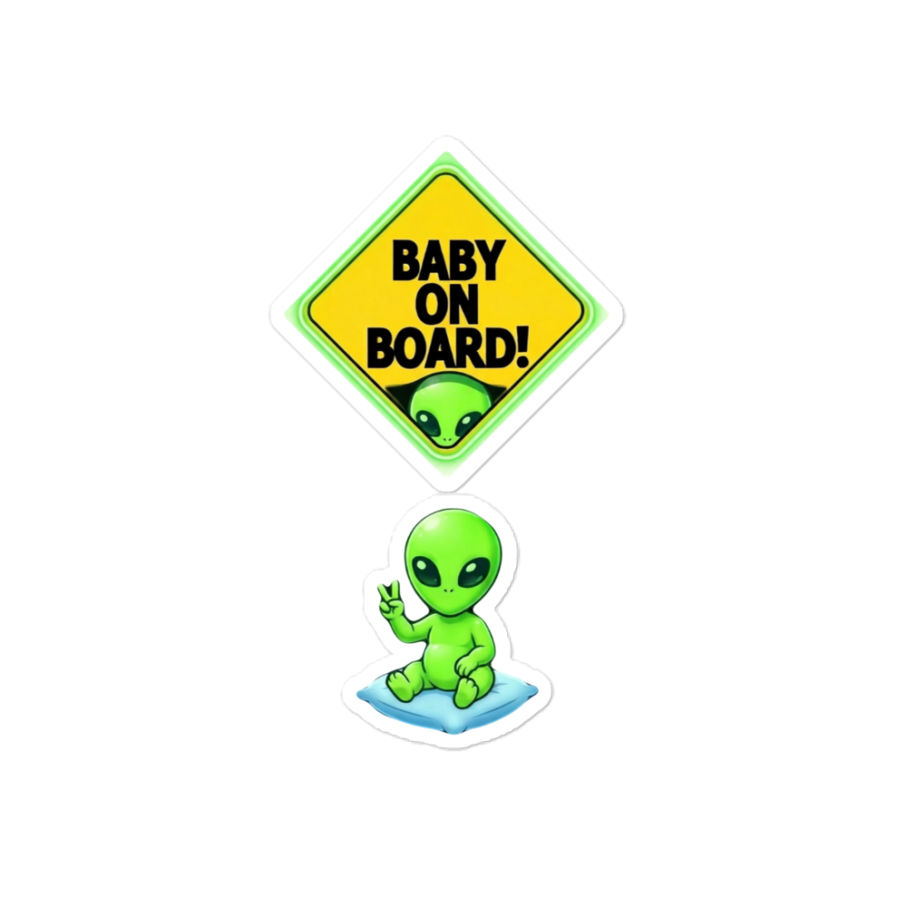 Baby On Board Alien Sticker