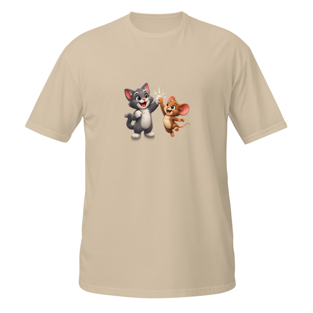 Happy Cat & Cheerful Mouse High-Five