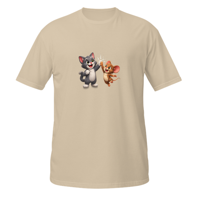 Happy Cat & Cheerful Mouse High-Five