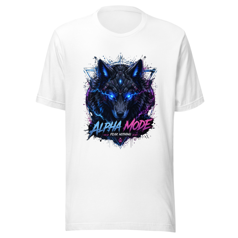 Cyber Wolf – Alpha Mode Unisex Staple T-Shirt