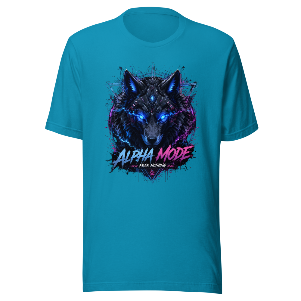 Cyber Wolf – Alpha Mode Unisex Staple T-Shirt