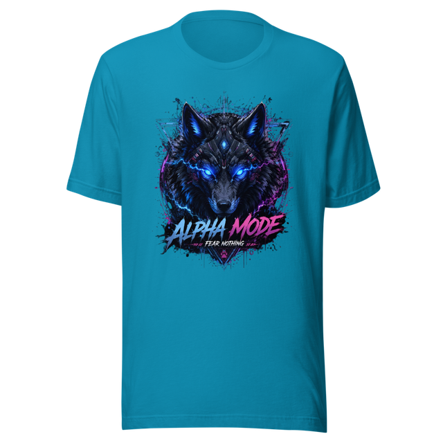 Cyber Wolf – Alpha Mode Unisex Staple T-Shirt