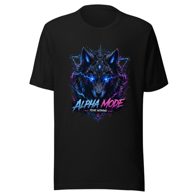 Cyber Wolf – Alpha Mode Unisex Staple T-Shirt