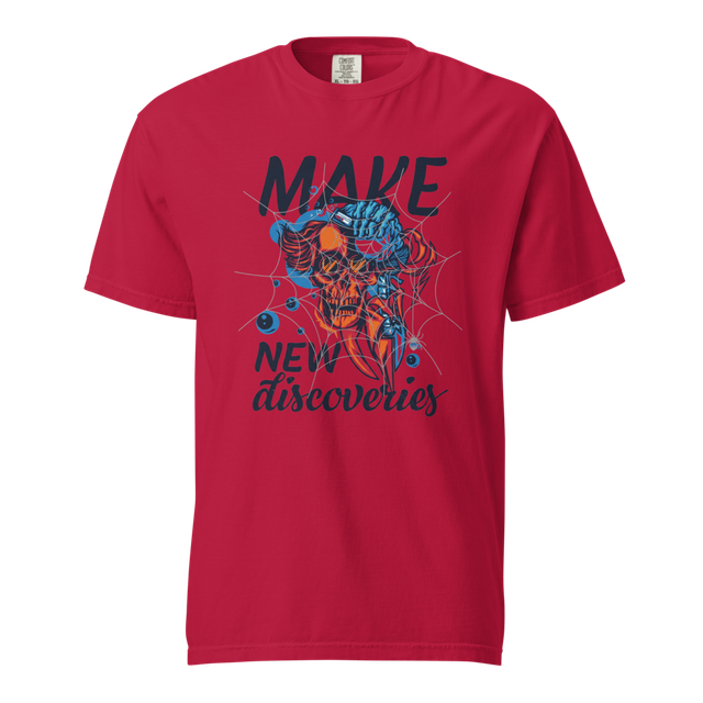 Retro Skeleton Skull Graphic Unisex Tee-