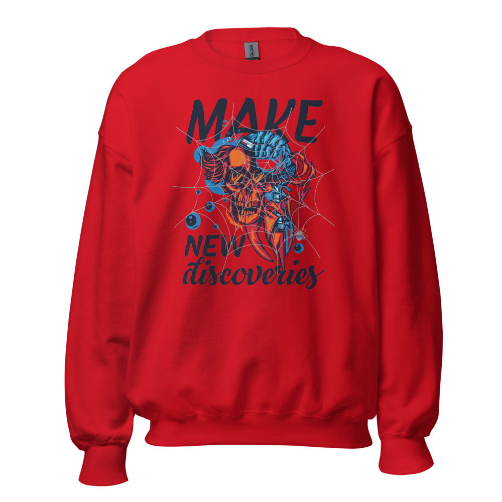 Make New Discoveries Dark Art Sweatshirt