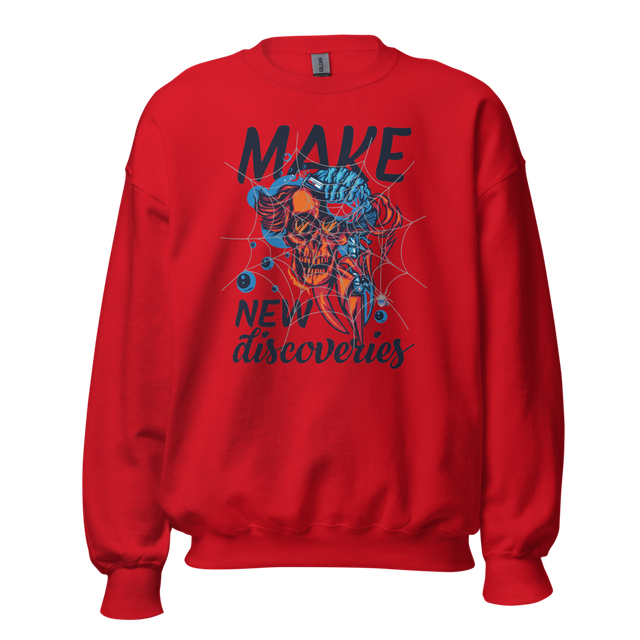 Make New Discoveries Dark Art Sweatshirt
