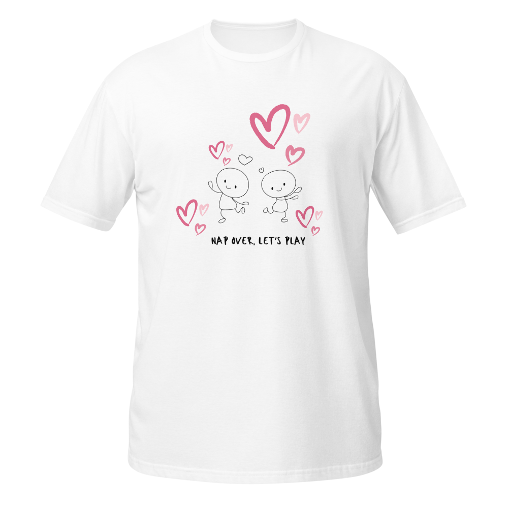 Nap Over, Playtime | Stickman Minimalist T-Shirt