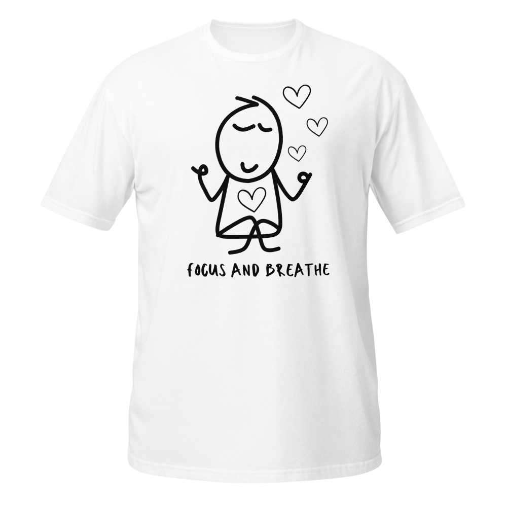 Focus & Breathe | Stickman Minimalist T-Shirt