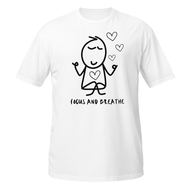 Focus & Breathe | Stickman Minimalist T-Shirt