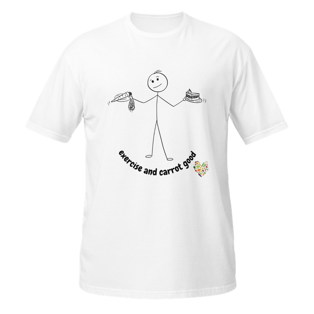 Exercise & Carrot Good | Stickman T-Shirt