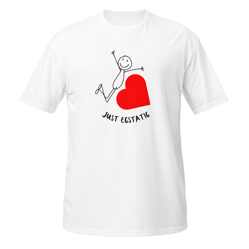 Just Ecstatic | Funny Minimalist Stickman T-Shirt