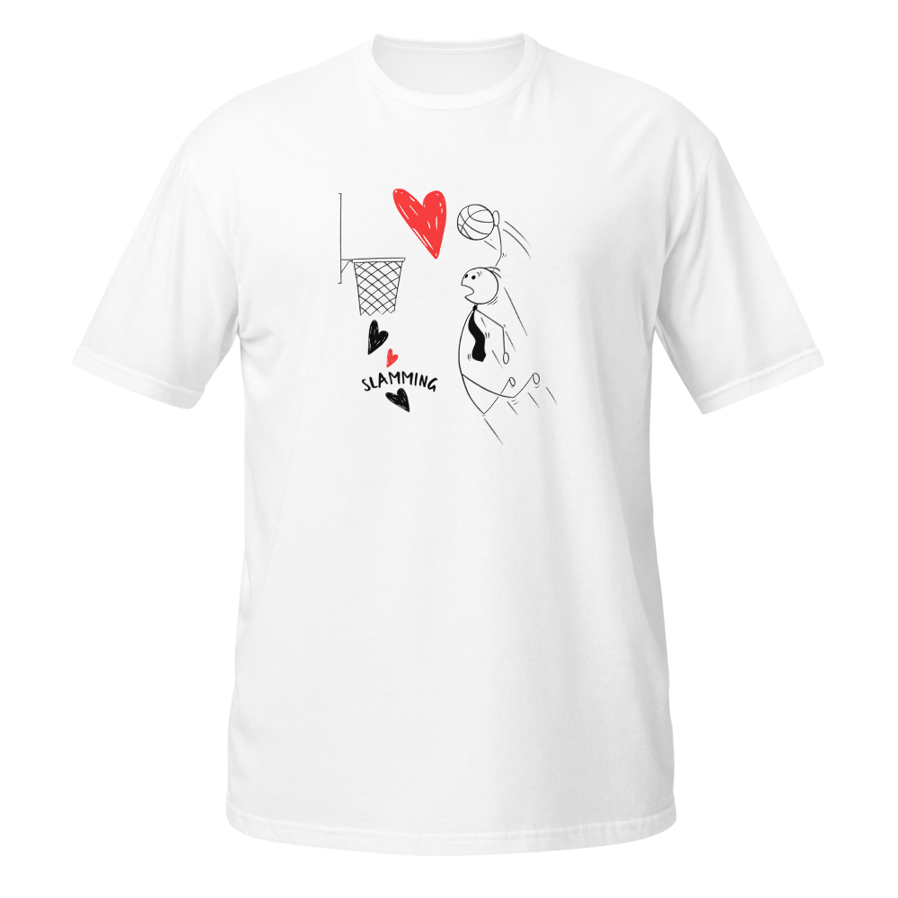 Slamming | Stickman Basketball Minimalist T-Shirt