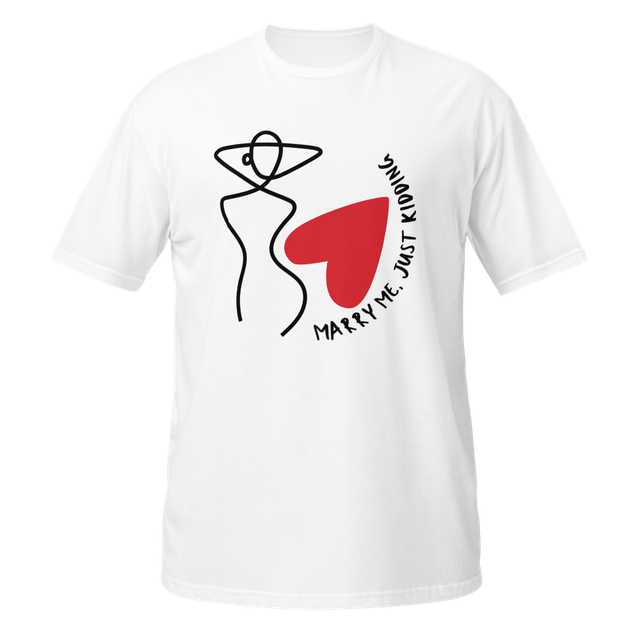 Marry Me, Just Kidding | Funny Stickman T-Shirt