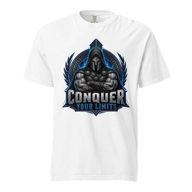 Conquer Your Limits - Motivational Gym T-Shirt