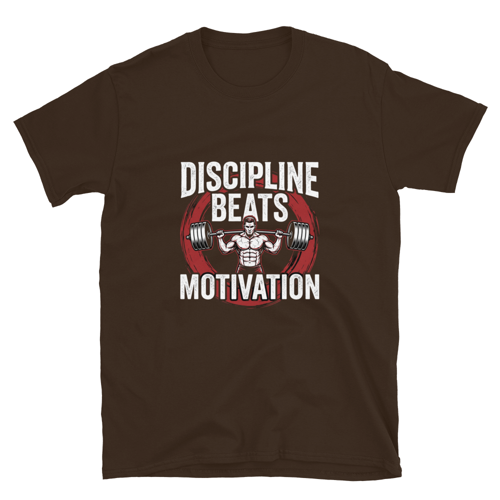 Discipline Beats Motivation Gym T-Shirt
