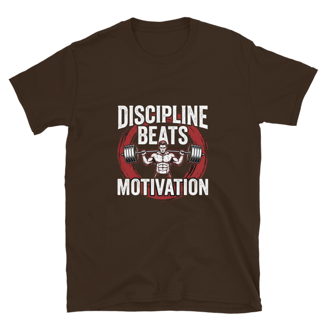 Discipline Beats Motivation Gym T-Shirt
