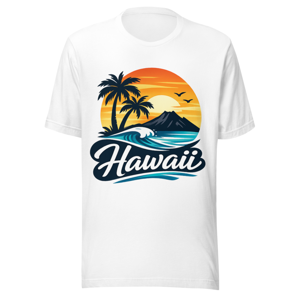 Hawaii Sunset Paradise Tropical Beach T-Shirt