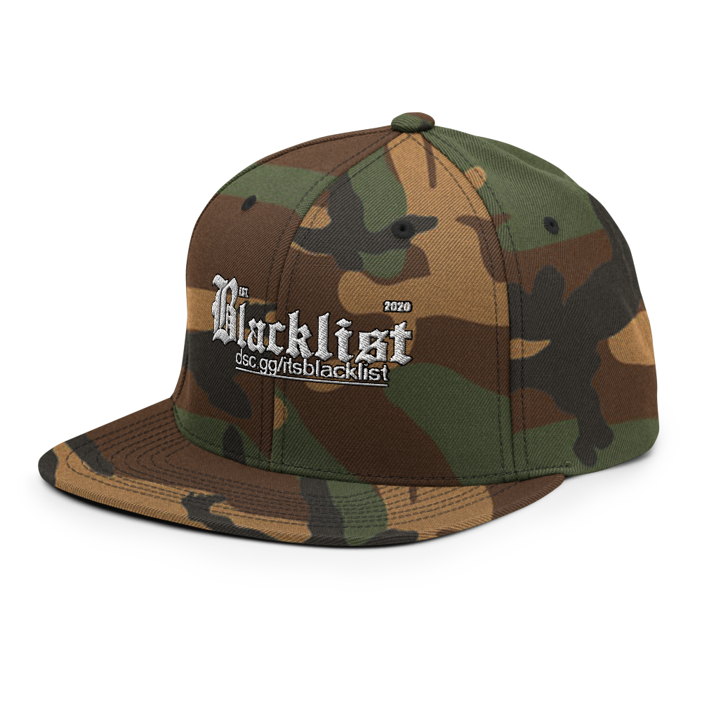 Classic Snapback- Embroidered BL Logo